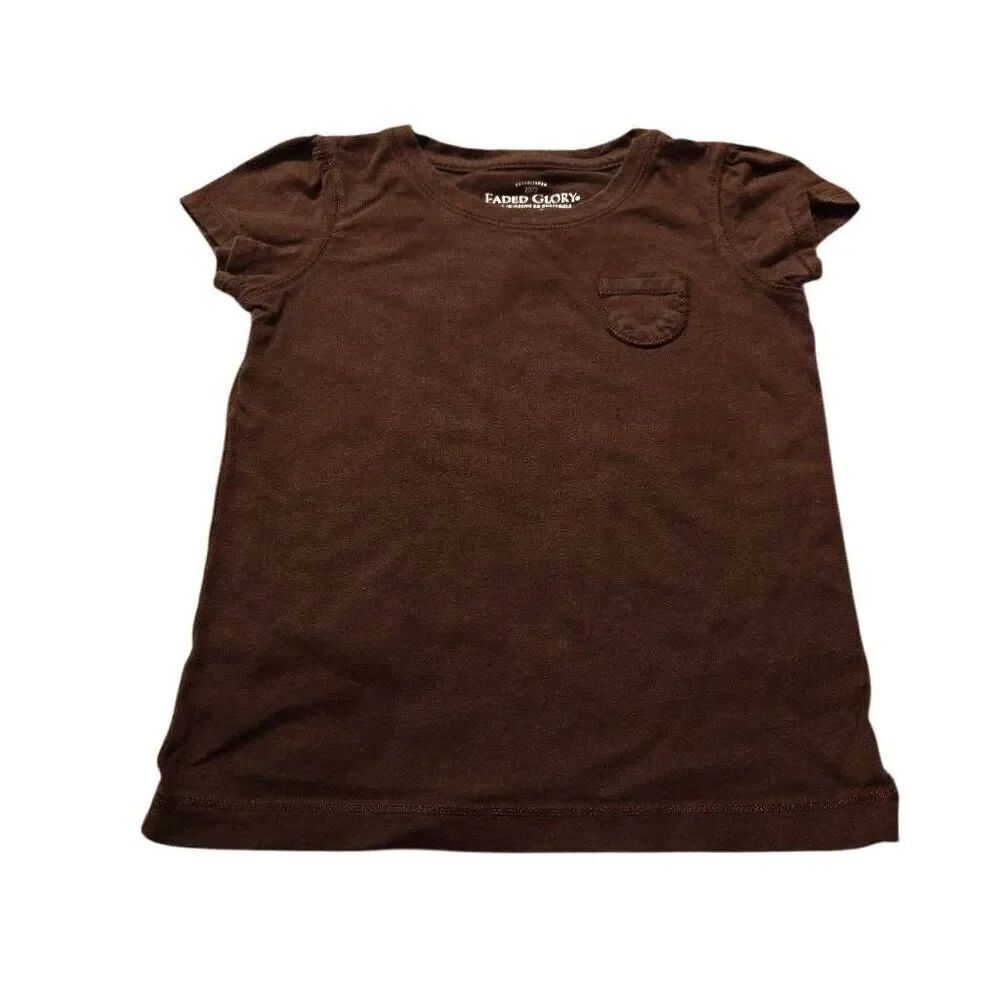 Faded Glory brown shirt XS 4/5